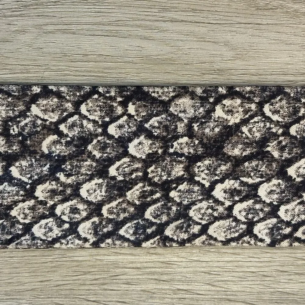 Coach Signature Reversible Silk Skinny Pony Scarf Purse Scarf Snake Skin Design